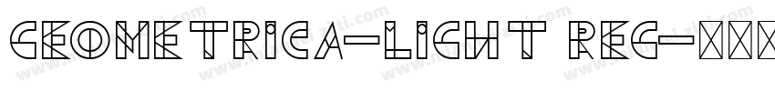Geometrica-Light Reg字体转换